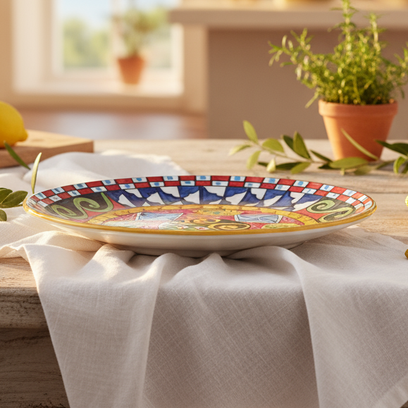 piatto decorato da appendere