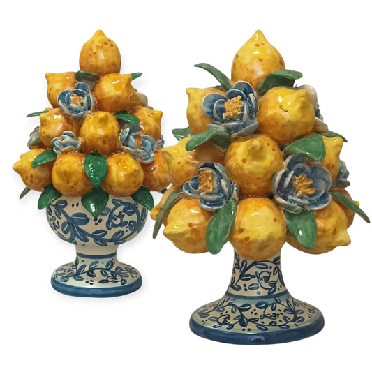 cesto centrotavola ceramica caltagirone