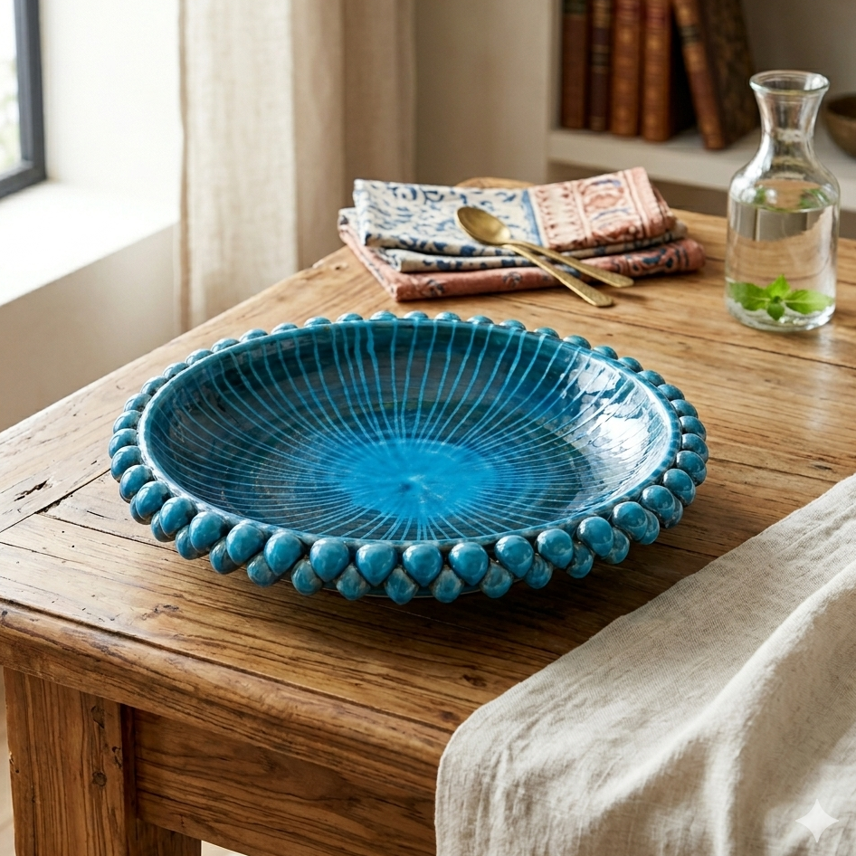 centrotavola siciliano moderno in ceramica