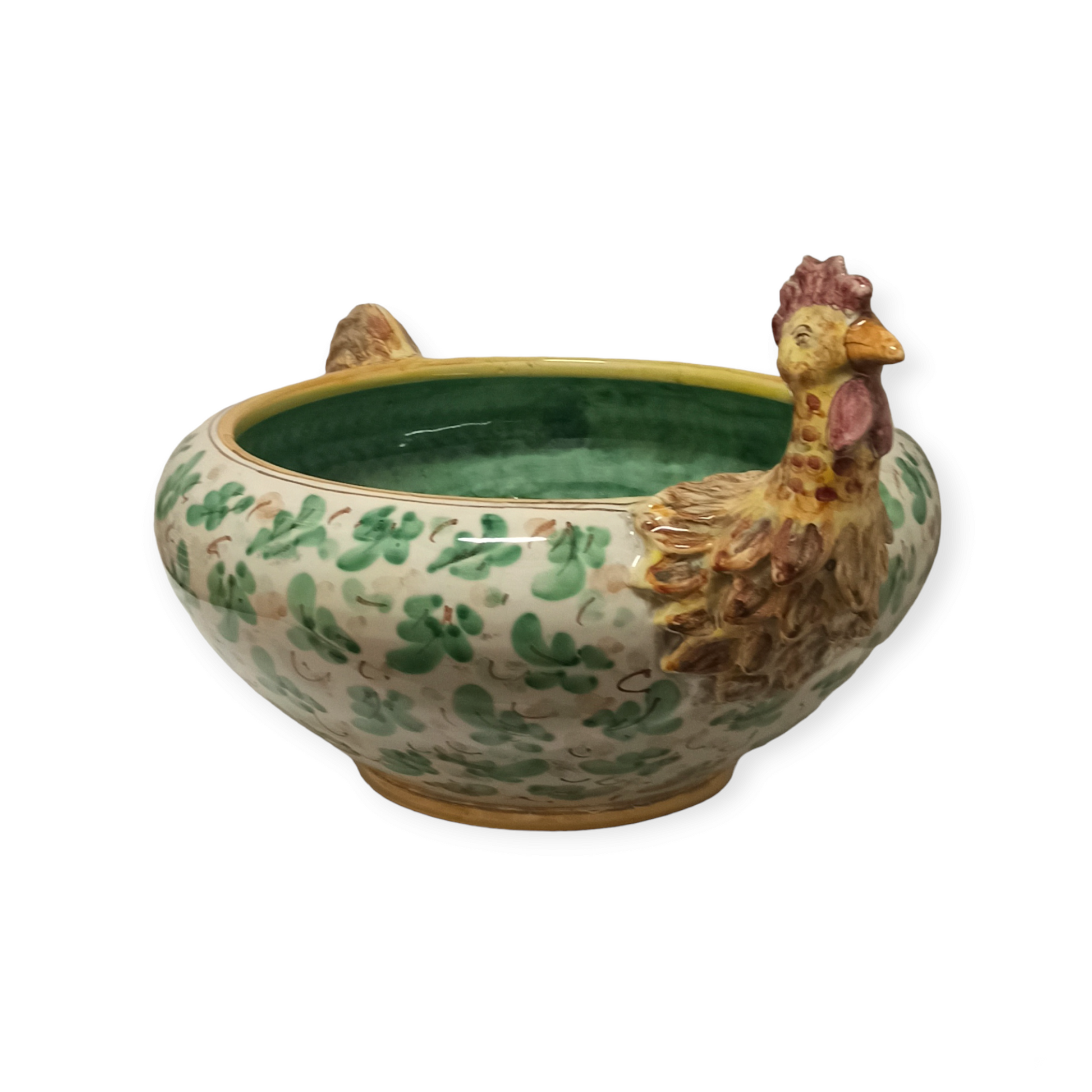 gallo centrotavola in ceramica di caltagirone
