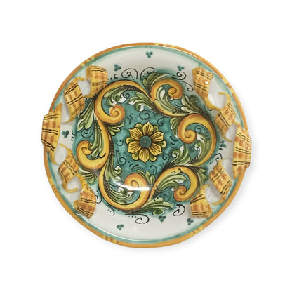 sicilian ceramic centerpiece from Caltagirone