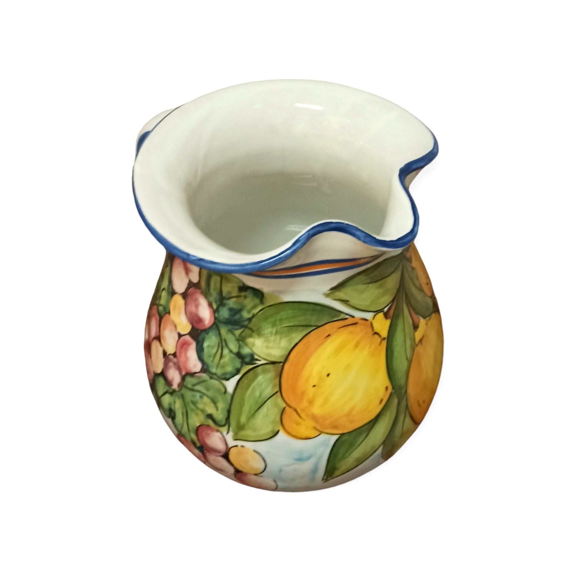 sicilian ceramic jug lemon for wine