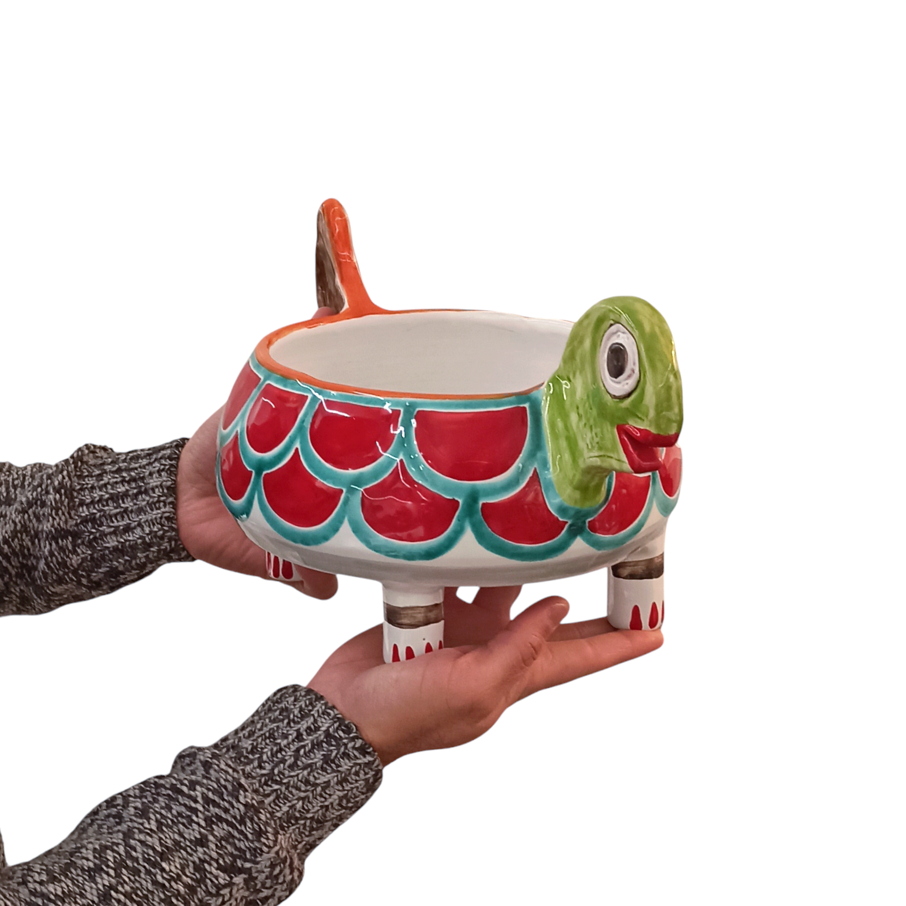 modern sicilian ceramic plant pot