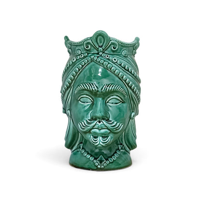 ceramic Moorish heads made in Sicily