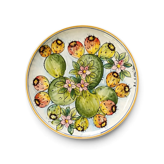 decorated ceramic dish for table