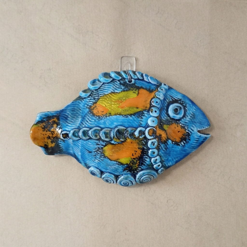 fish in sicilian majolica