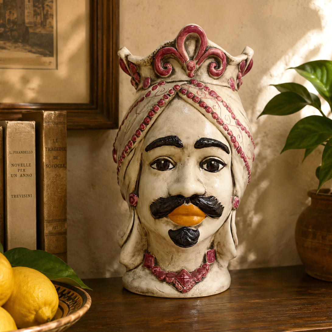 caltagirone ceramic heads
