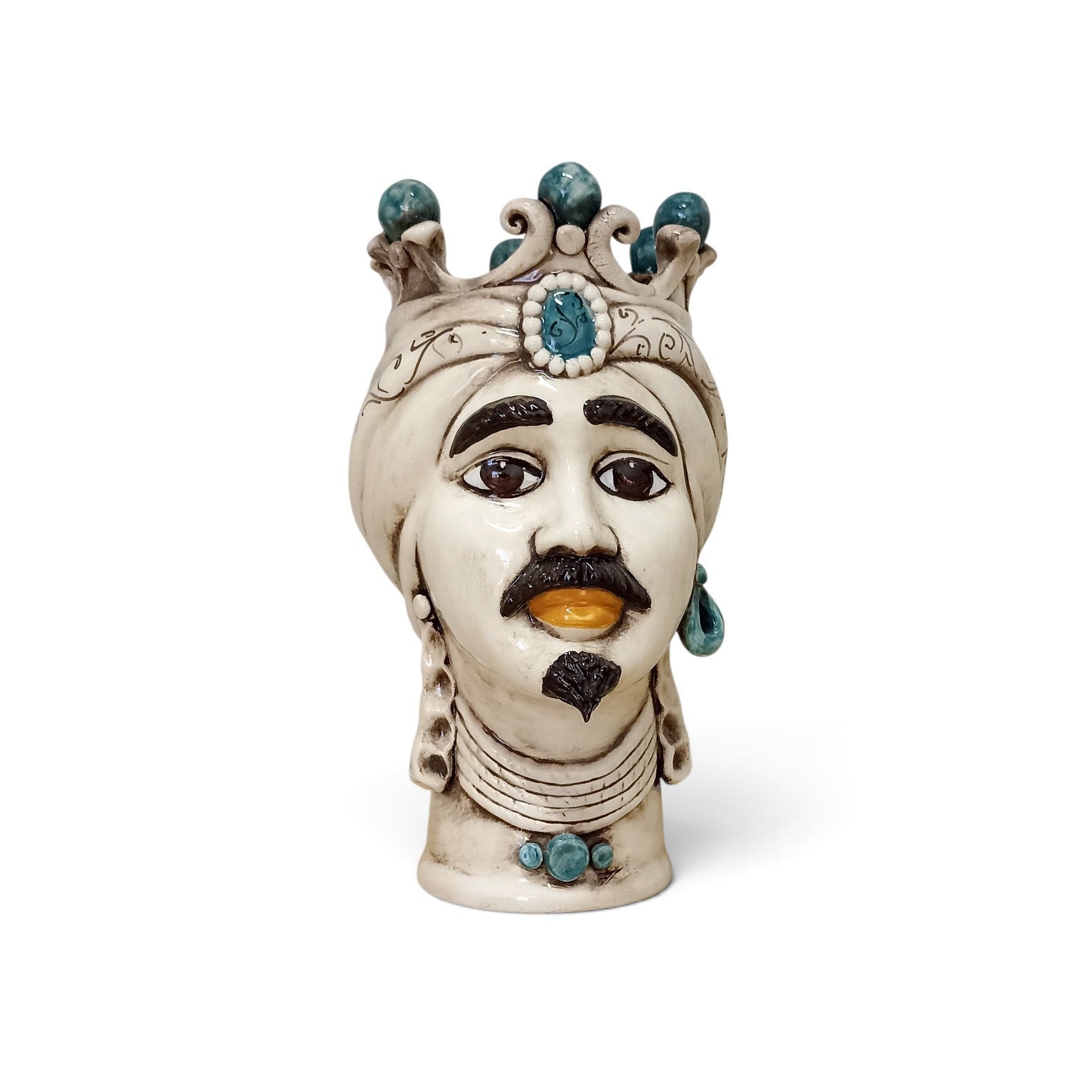 pottery head made in sicily