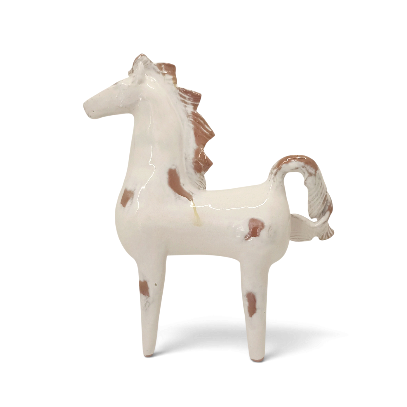 cavallo in maiolica fatto a mano