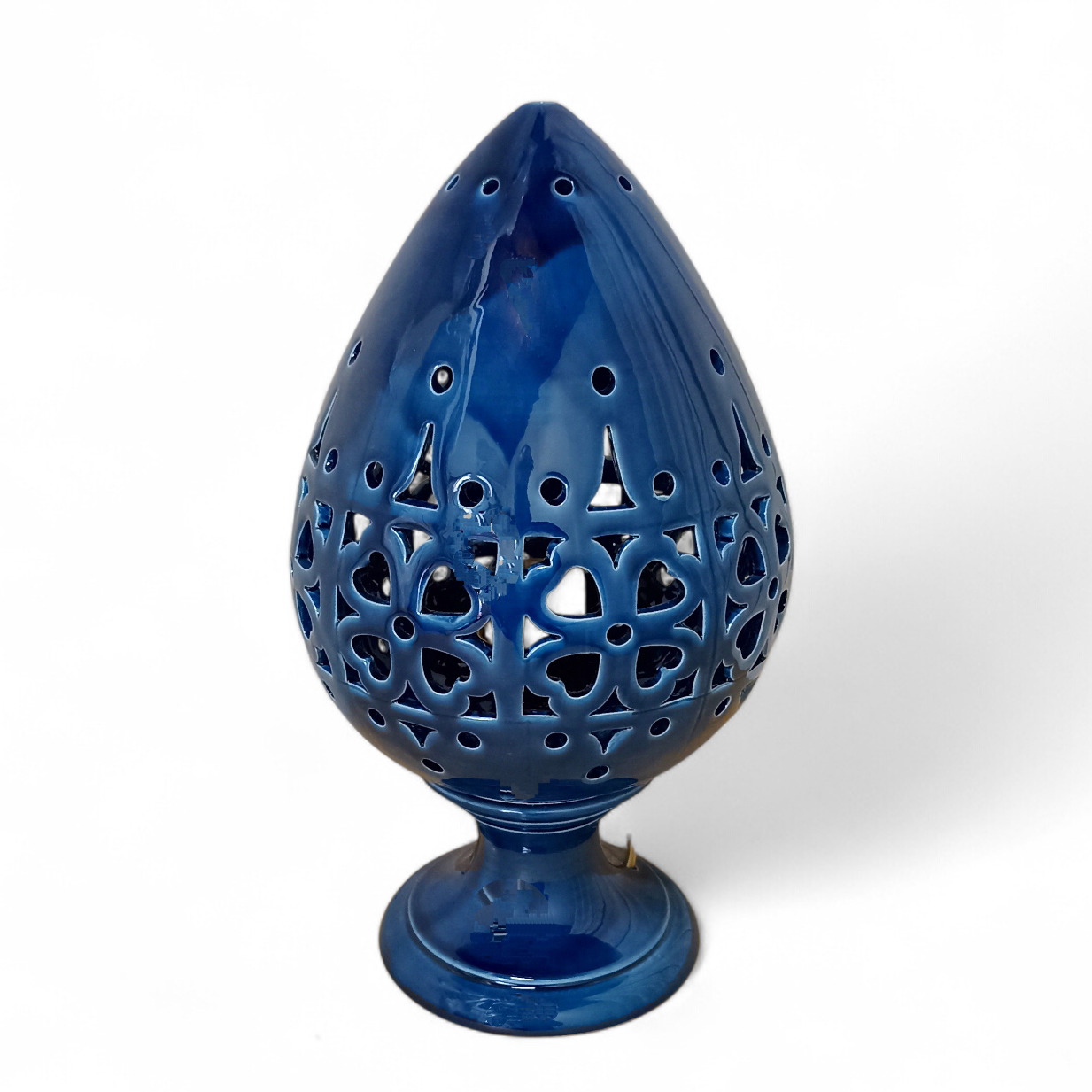 pomo a lampada in ceramica