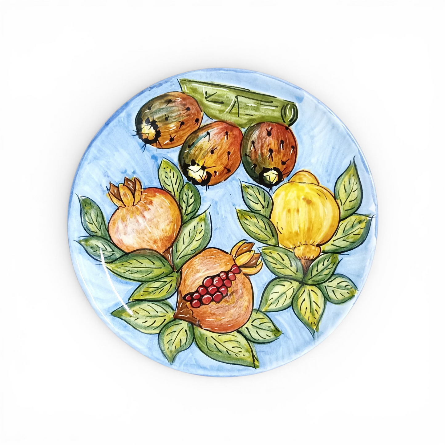 sicilian ceramic plate hand-decorated