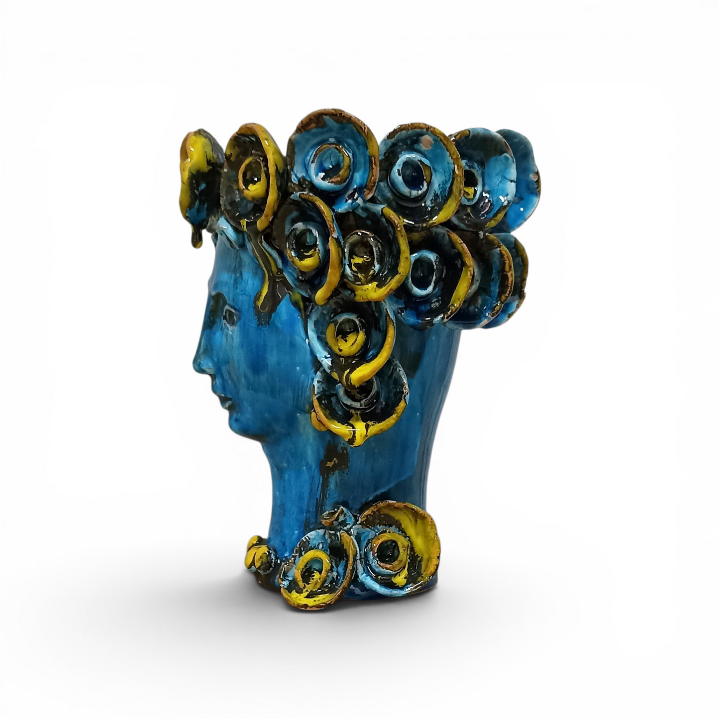moors head in sicilian ceramic