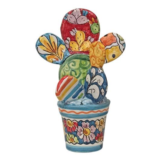 piantina in maiolica siciliana