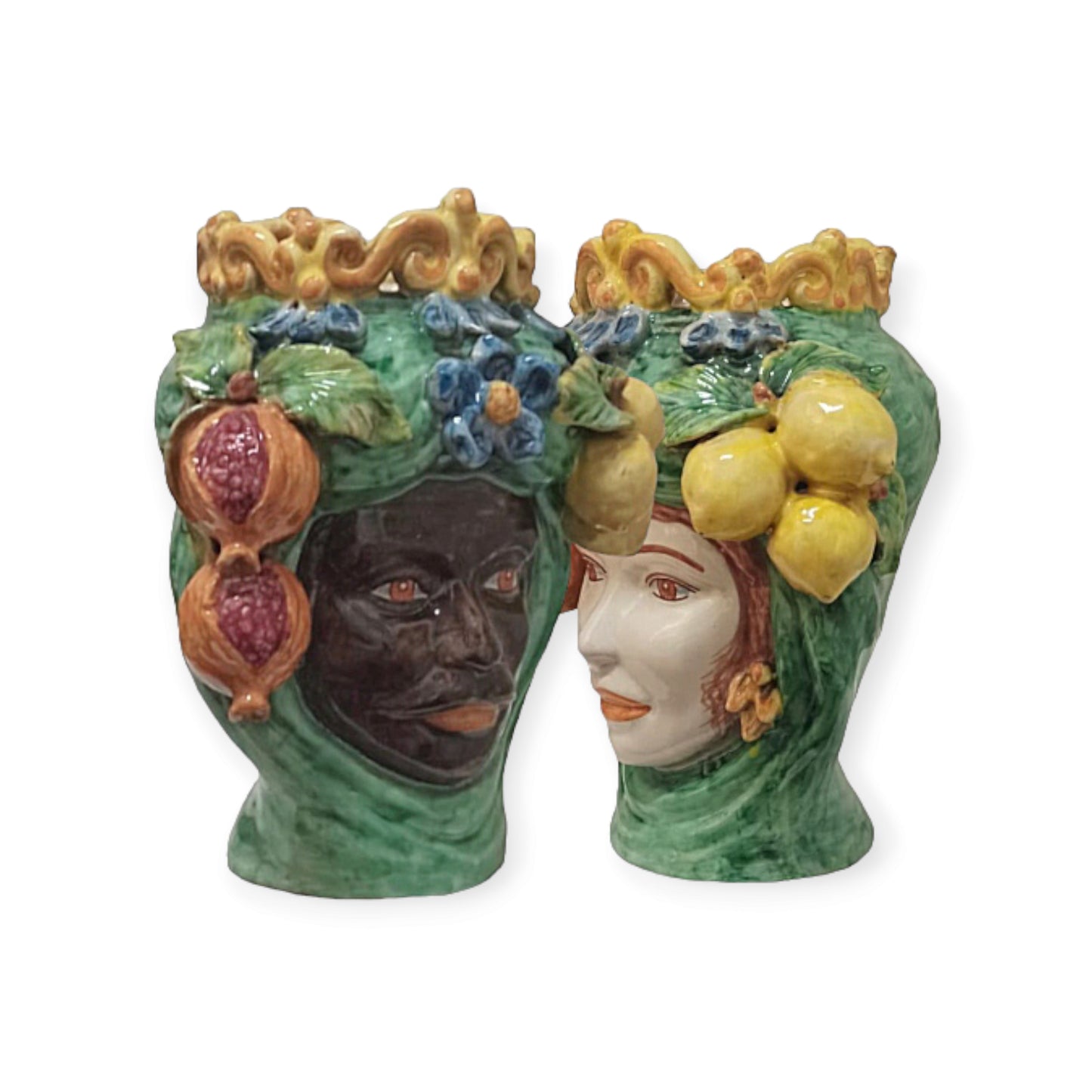 Teste di Moro in ceramica Caltagirone