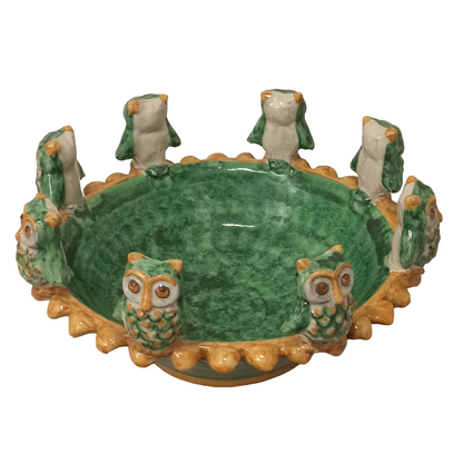 centrotavola in ceramica di caltagirone giacomo alessi