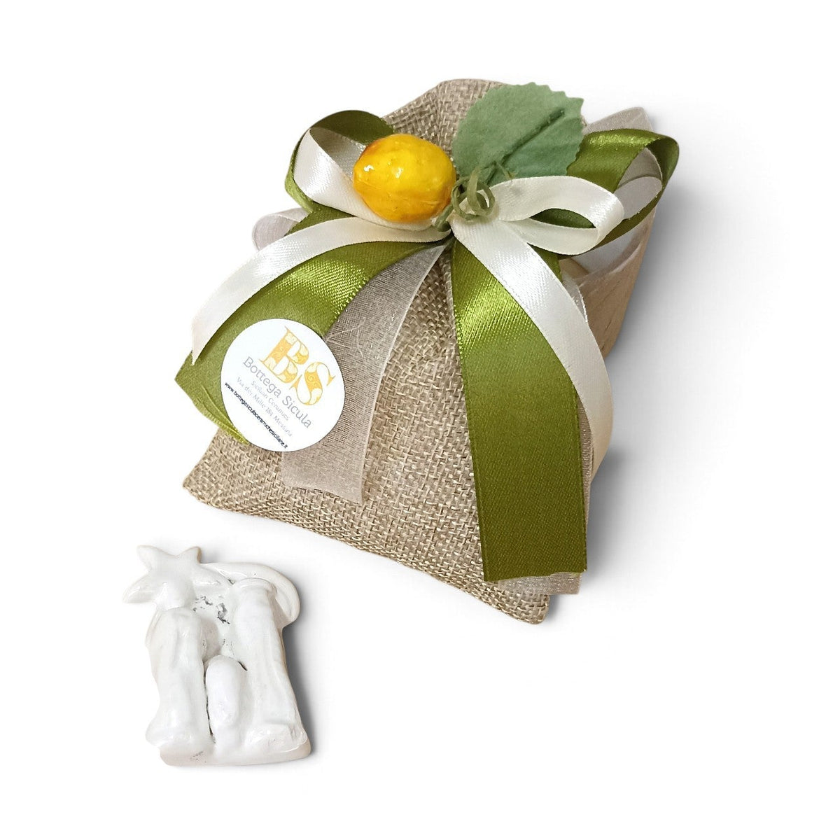 christmas party favors in sicilian majolica