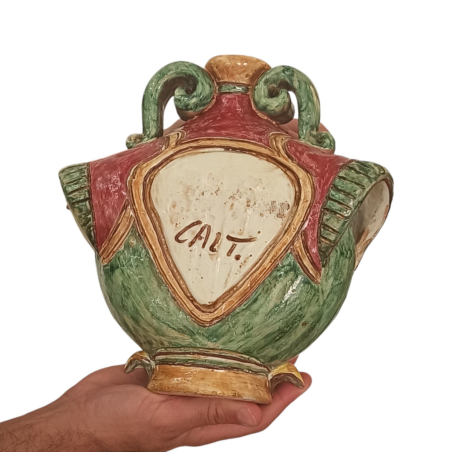 Civetta in ceramica di Caltagirone