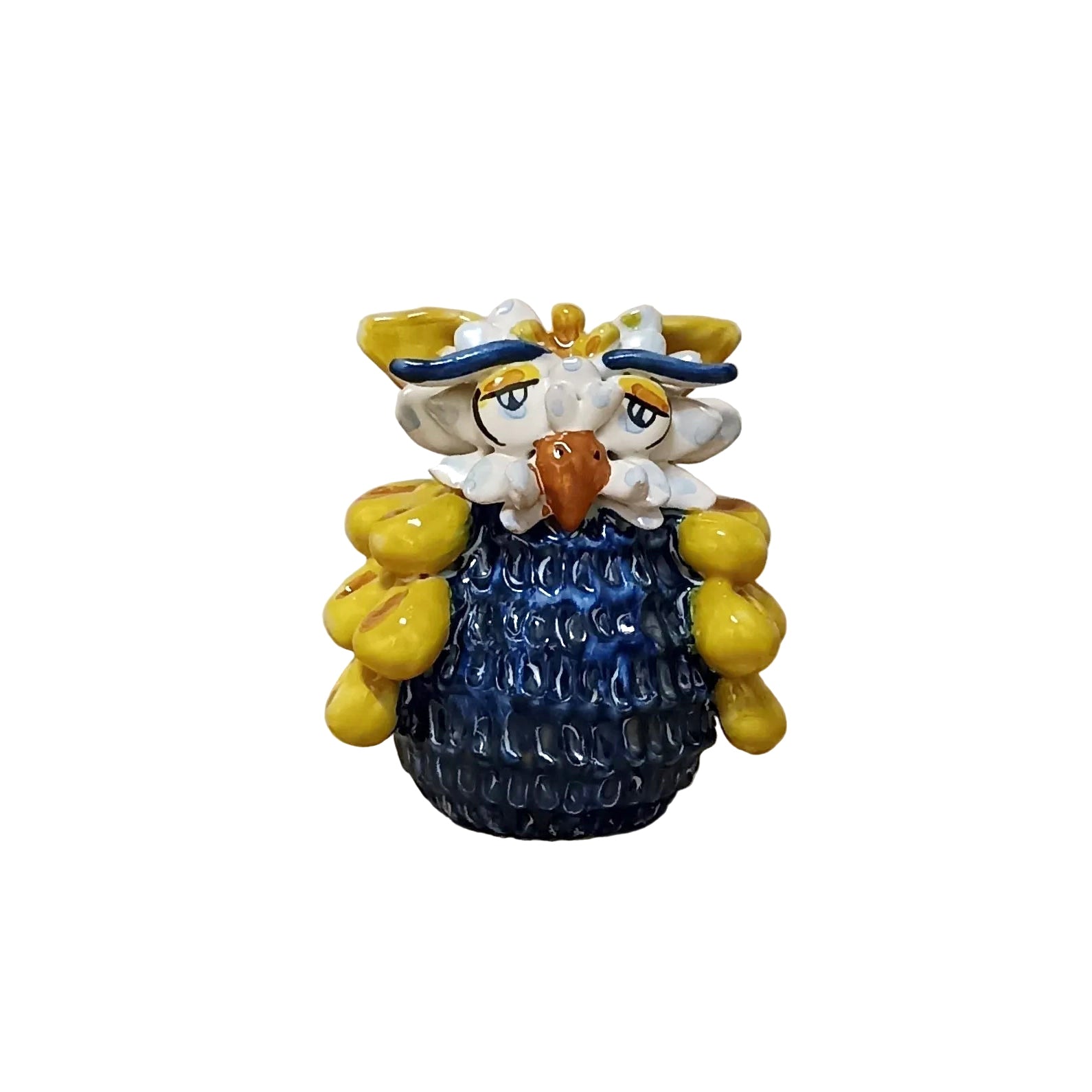 gufetto in maiolica di caltagirone