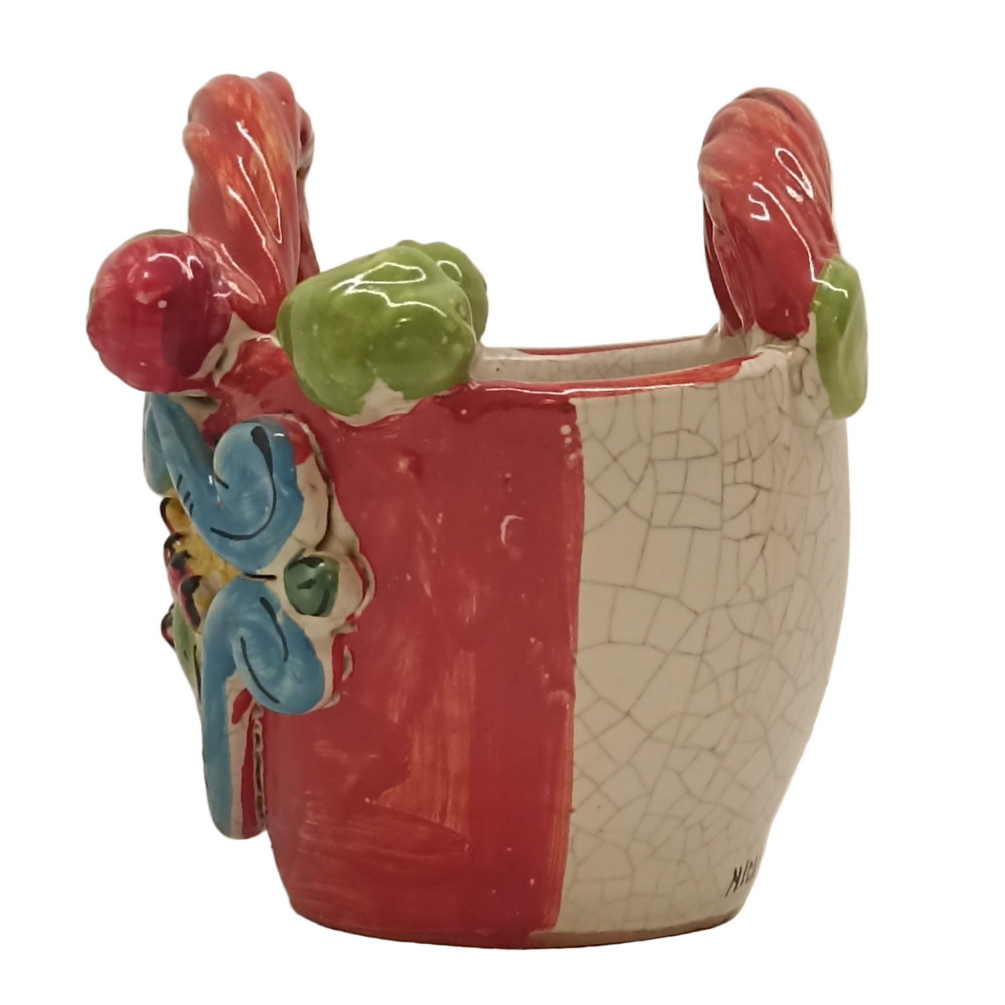 coffa svuotatasche ceramica caltagirone