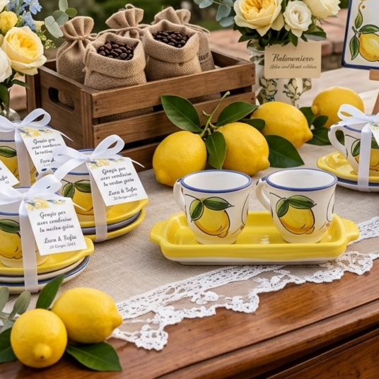set coffe cup for wedding favor