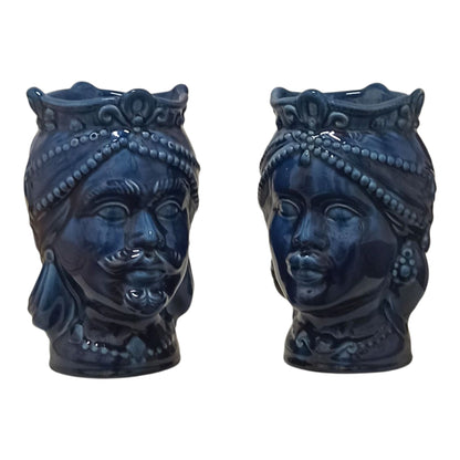 teste di moro contemporanee blu