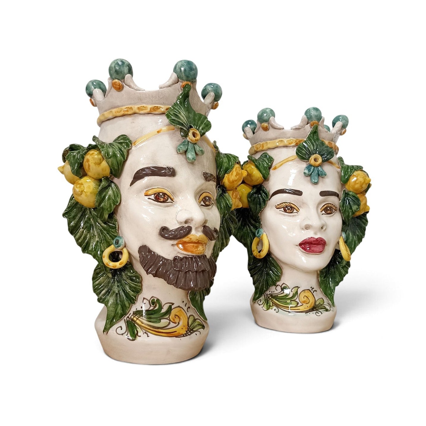 teste siciliane di moro di caltagirone