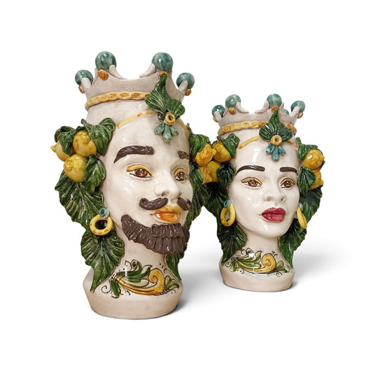 teste siciliane di moro di caltagirone