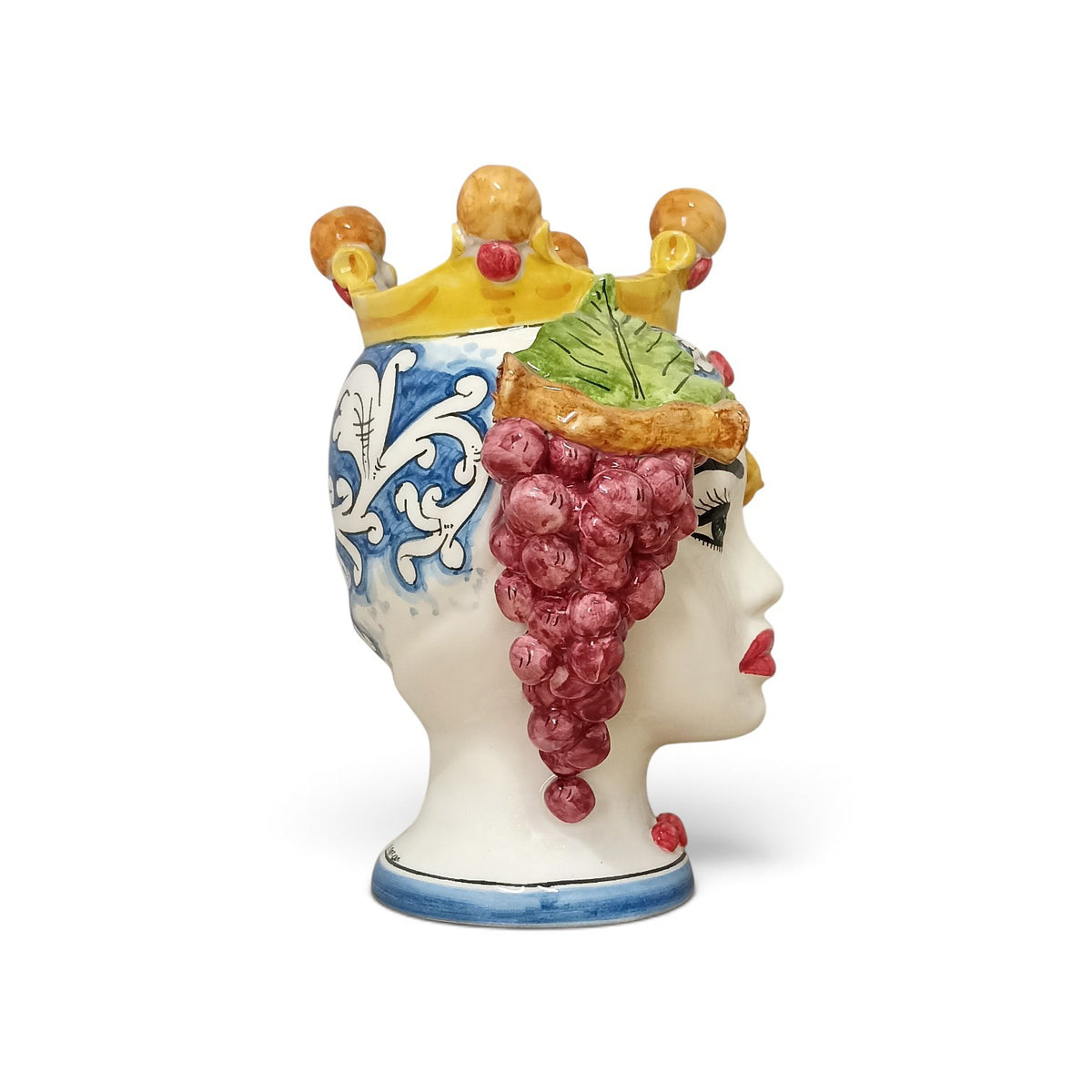 pair of sicilian ceramic head