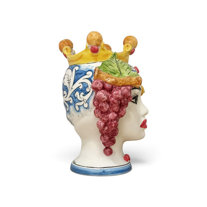 pair of sicilian ceramic head