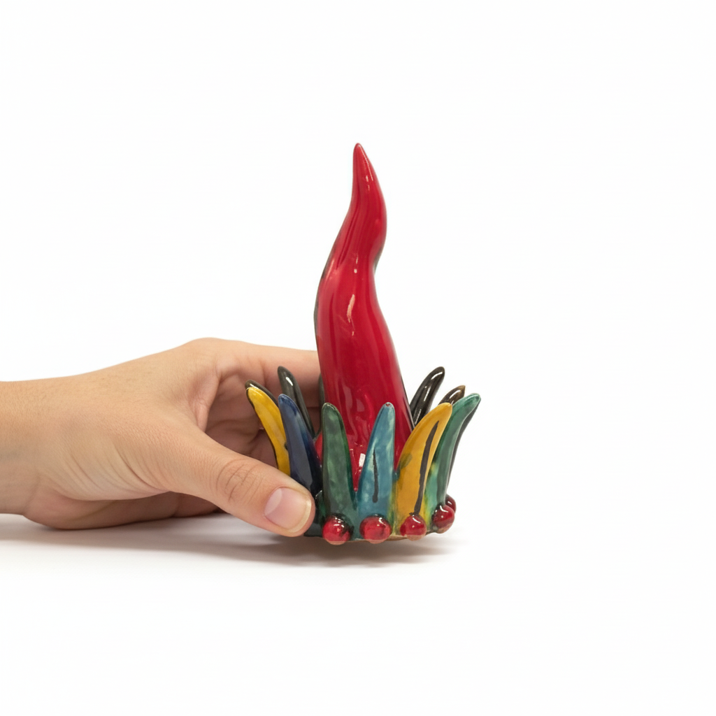 Corno miolica portafortuna vendita online 