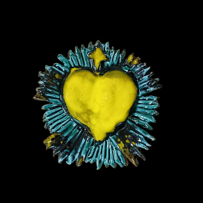 cuore in ceramica