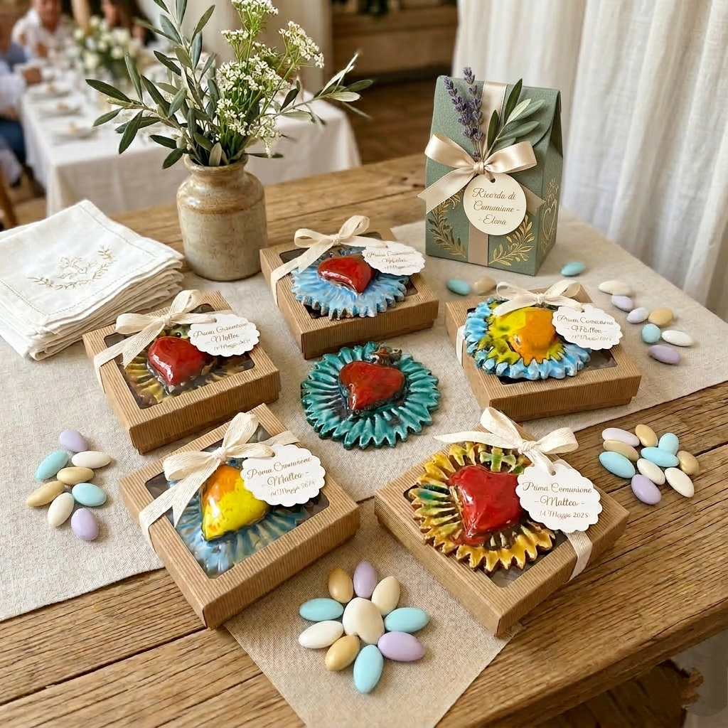 cuore sacro in ceramica