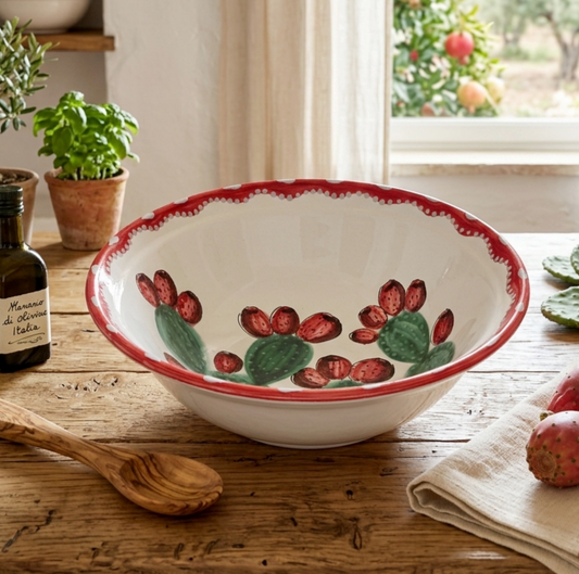 handmade ceramic salad bowl