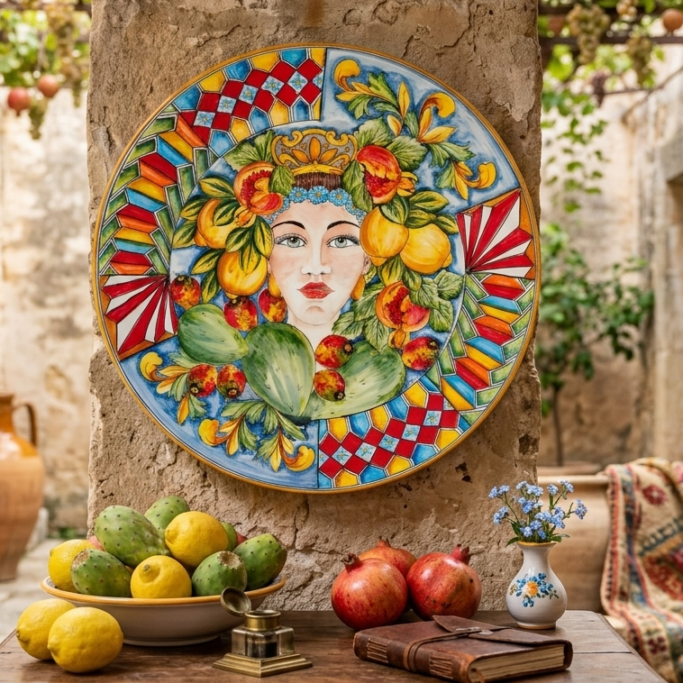 decorated ornamental plate