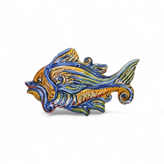 handamede sicilian ceramic fish
