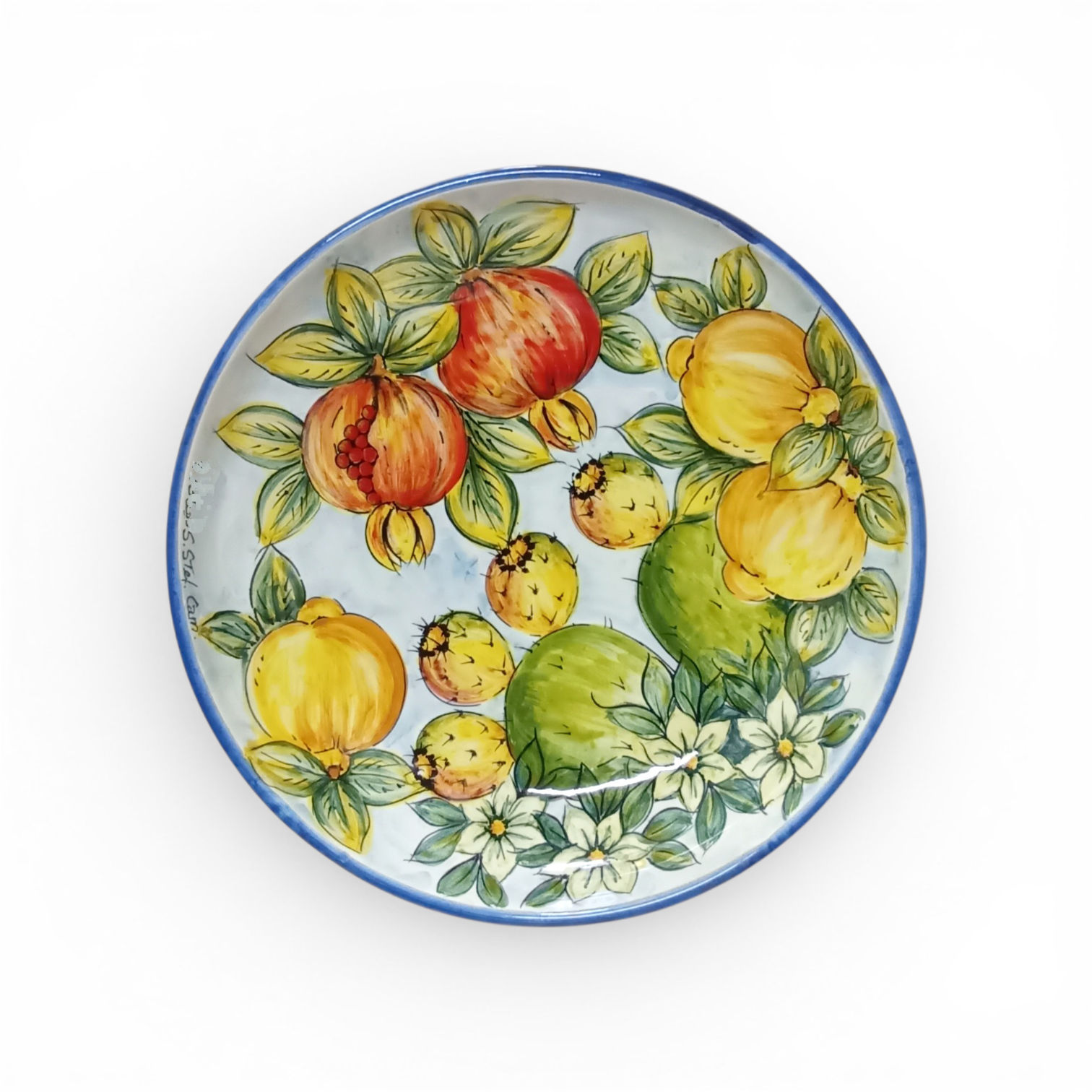 handmade sicilian ceramic fruit bowl