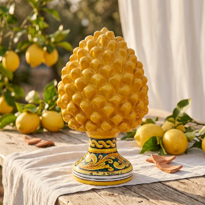 typical sicilian ceramic pine cone