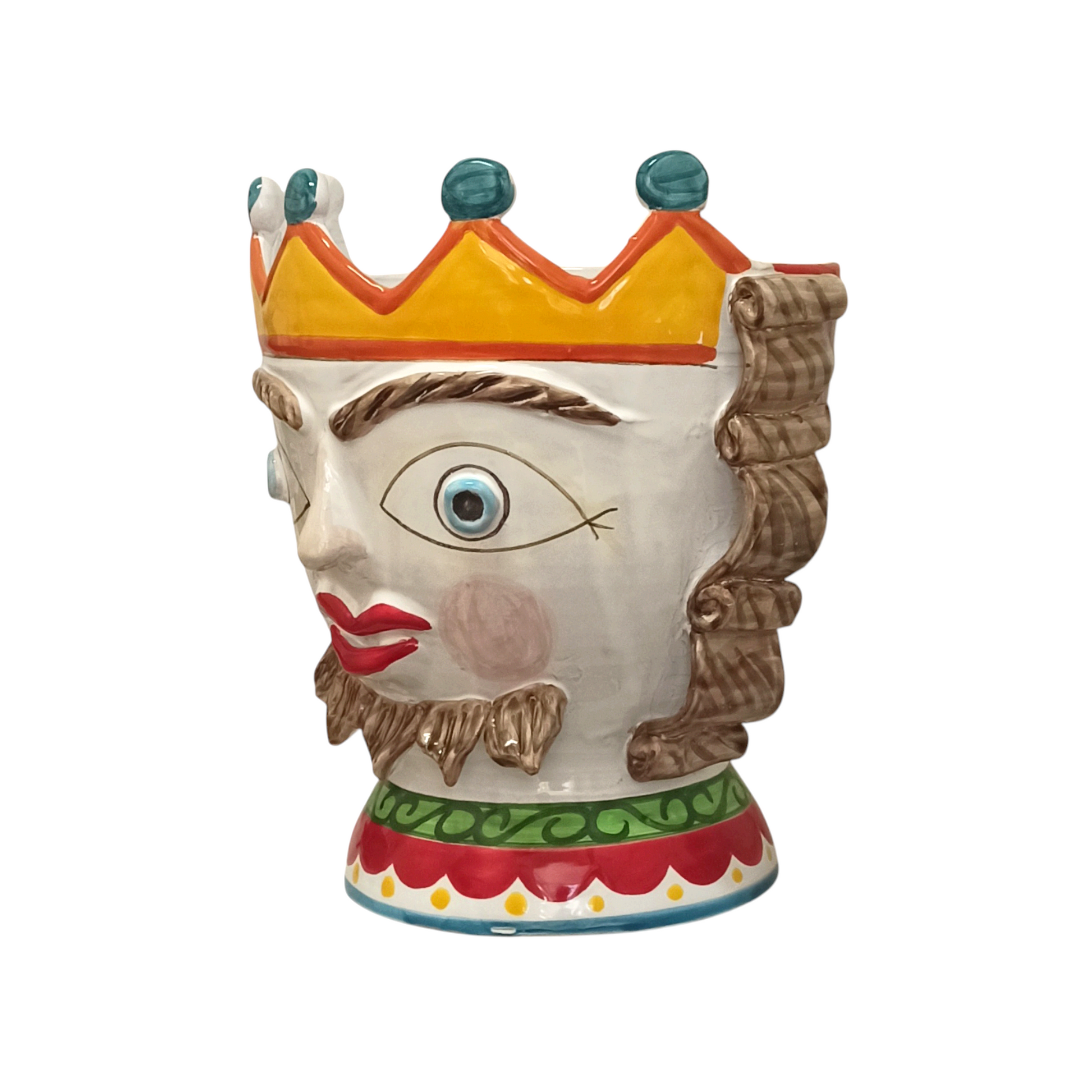 Testa paladino siciliano ceramiche di sicilia