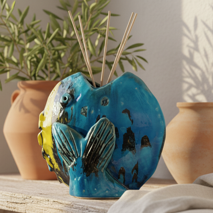 pesce in maiolica per diffusore