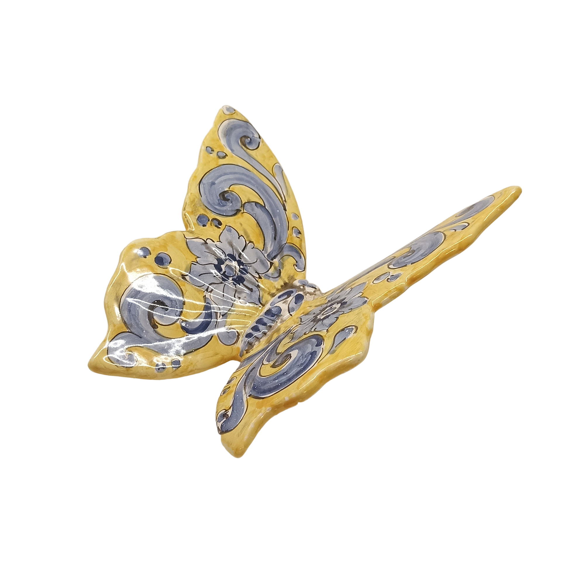 farfalla in ceramica di caltagirone