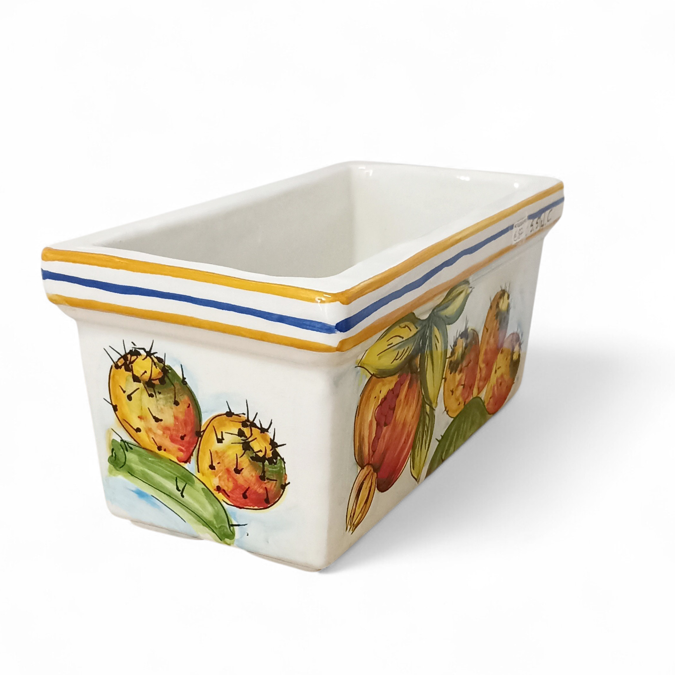 fioriera in maiolica artigianale