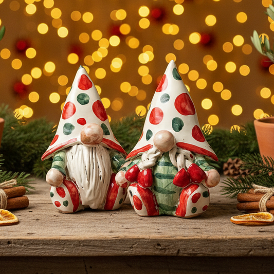 gnomi artigianali in maiolica di caltagirone