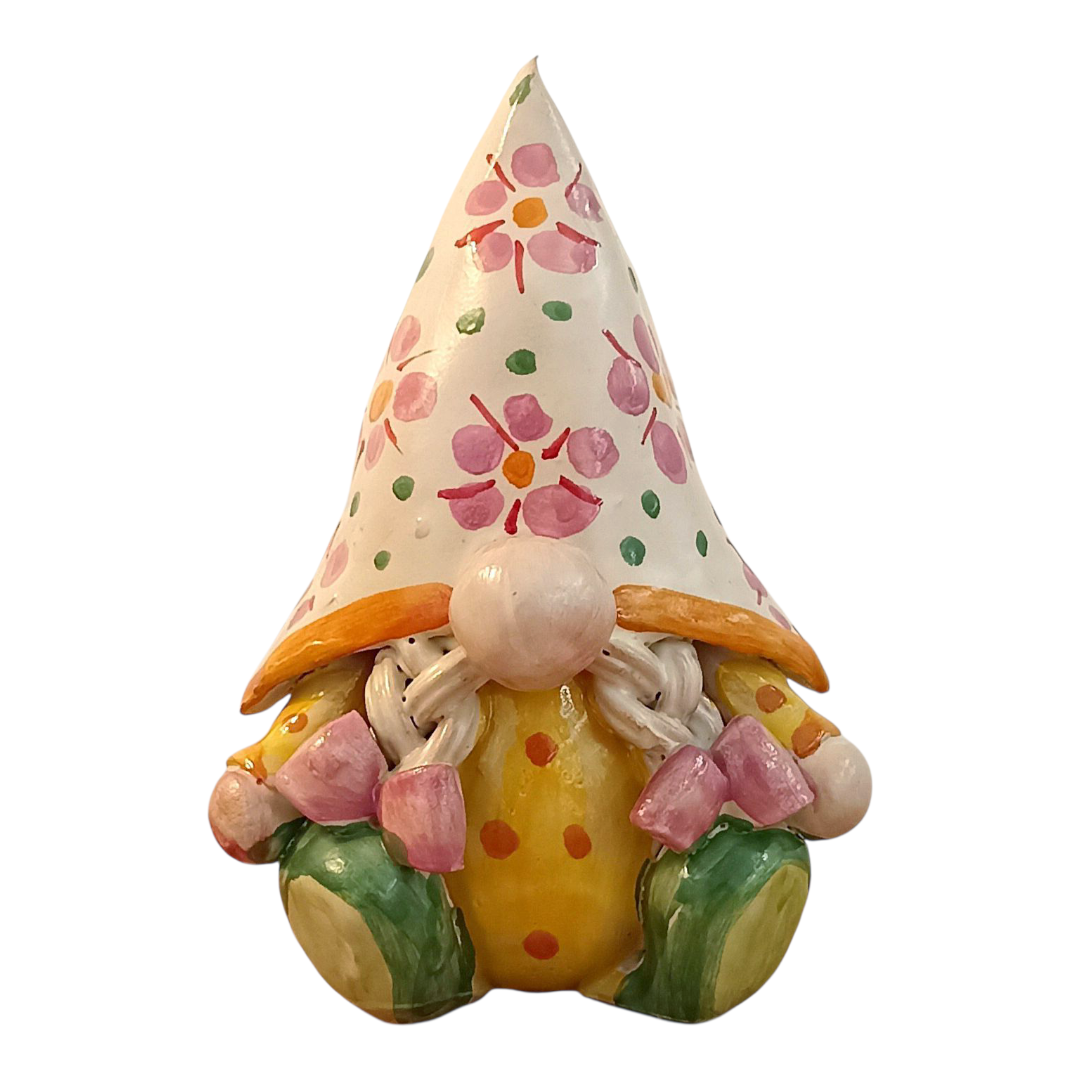 gnomo fatto a mano decorato