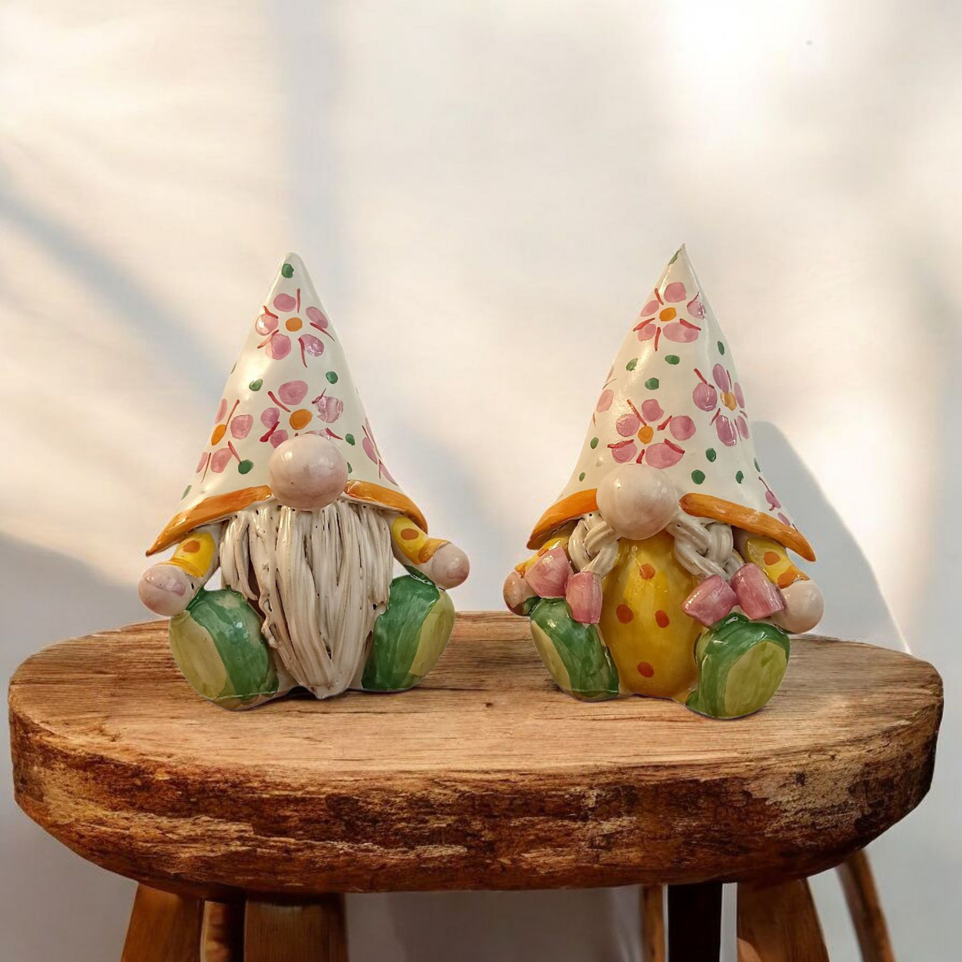 gnomo in maiolica regalo natale 