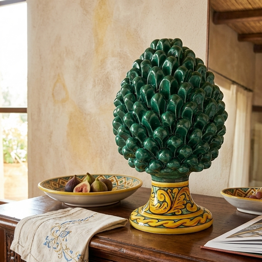 sicilian ceramic pine cone 