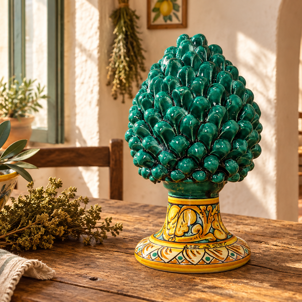 shop online sicilian ceramic pine cone