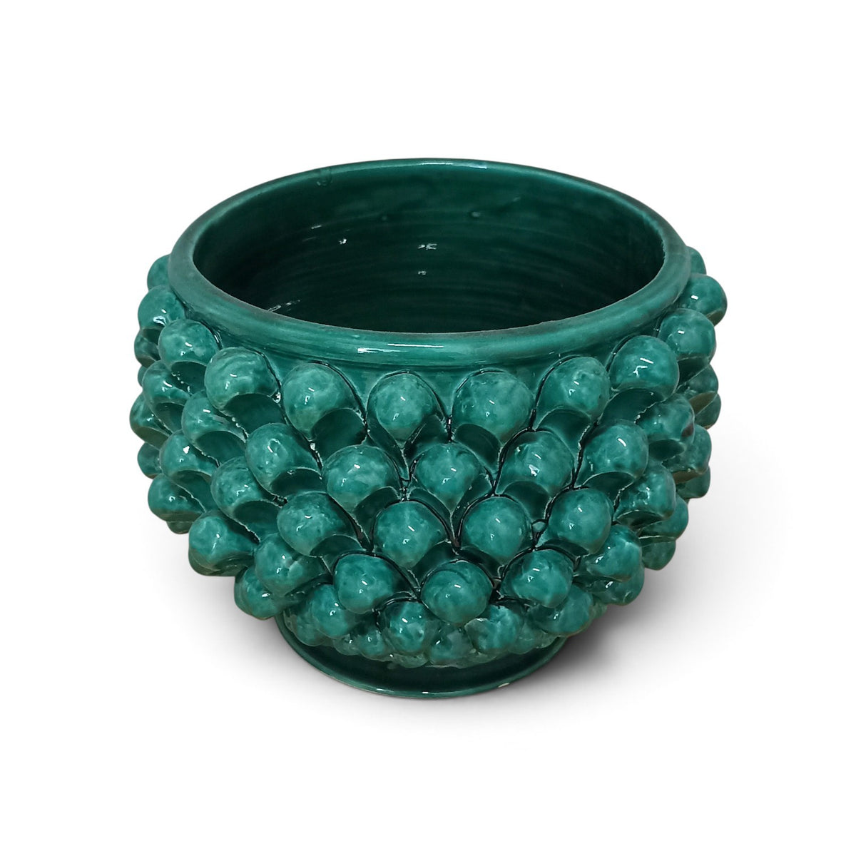 green sicily pine cone vase