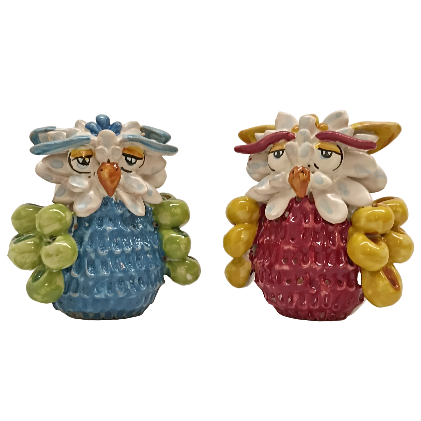 gufetto in maiolica siciliana 