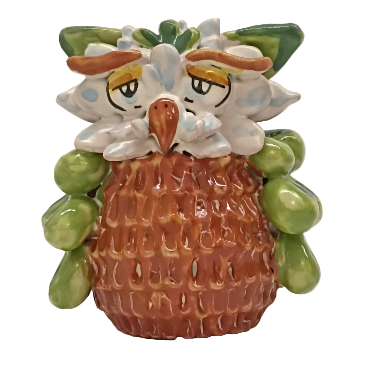 gufo in ceramica thun