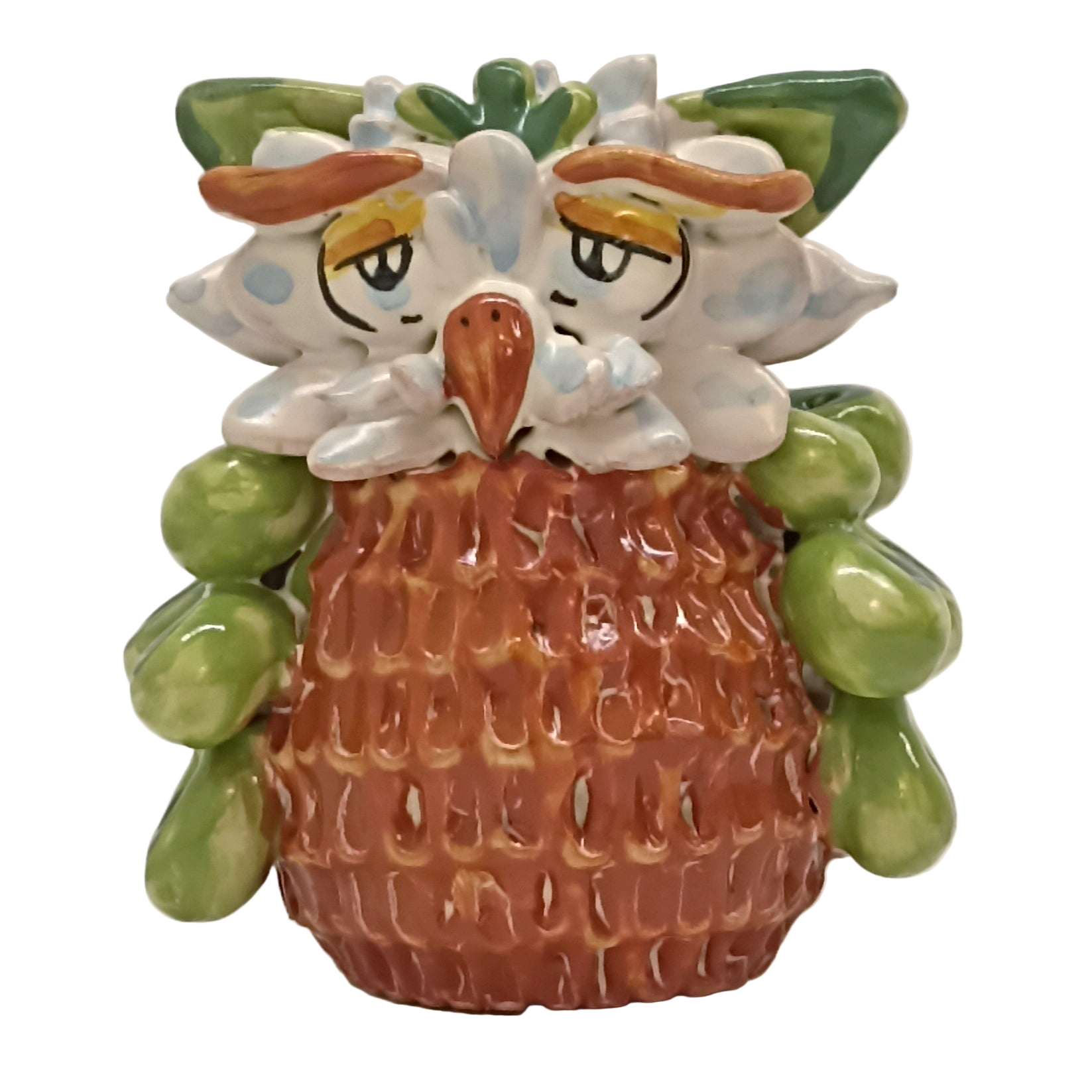 gufo in ceramica thun